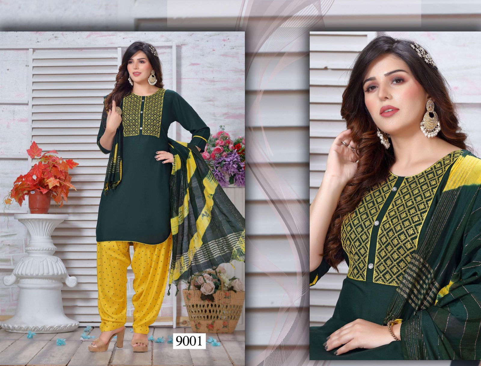 Beauty Queen Miss India Readymade Printed Suits Catalog